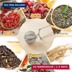 24 Pcs Reusable Tea Infuser Steeper Strainers for Loose Tea Filter Holder, Metal