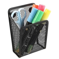 Magnetic Pencil Holder,Mesh Stainless Steel Pen Basket, Metal Writing Utensil St