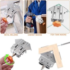 2PCS 90° Right Angle Clamp T-shaped Clamp Corner Multi Woodworking Clamping Tool