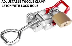 Heavy Duty Toggle Latch Clamp 4002, Adjustable Toggle Clamp Latch With Lock Hole