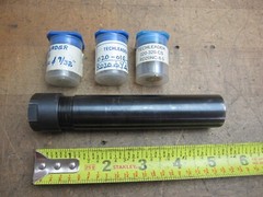 TECHLEADER ER20 extended collet chuck with 9/32″, 1/4″, & 8mm collets 1″ shank