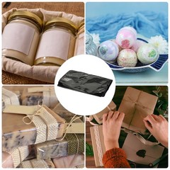 50Pcs Shrink Wrap Bags 4 x 8 Inches Black POF Heat Shrink Wrap Bags
