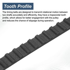 4pcs 70XL 025 Timing Belt 35 Teeth Rubber Geared Cogged Belt 0.20″ Pitch