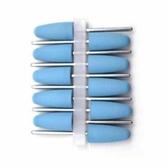 50 Pcs Dental Lab Silicone Rubber Polishers Diamond Polishing Burs 2.35 mm