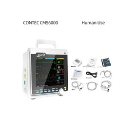 CMS6000 Portable Patient Monitor-6 Parameter (ECG/NIBP/SPO2/RESP/PR/TEMP)