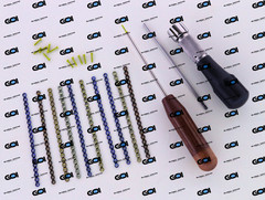 1.5mm Mini Adaption Plates w/ Cross Drive Screws 71 Pcs Set Titanium Grade V