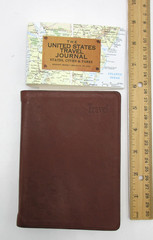 United States Travel Journal 6″ Soft Leather Cover Graphic Image Brown