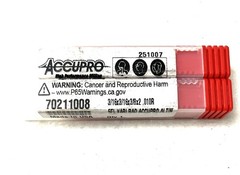 2PC Accupro 70211008 3/16″ 5FL Corner Radius End Mill .01R Solid Carbide AlTiN