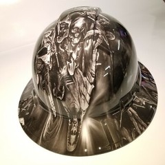 NEW FULL BRIM Hard Hat custom hydro dipped JESUS WITH ANGELS PREMIUM EDITION