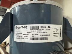 Titus 10151202 Motor, 277V, 1/3 Hp, Ccw