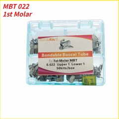 50Sets Dental Orthodontic Buccal Tube 1st 2nd Molar Tube Roth MBT 022/018 Mesh