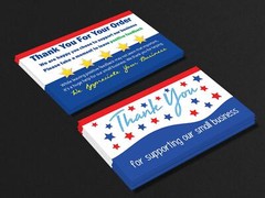 for eBay Thank You Cards Supporting Our Small Business For Your Order Purchase