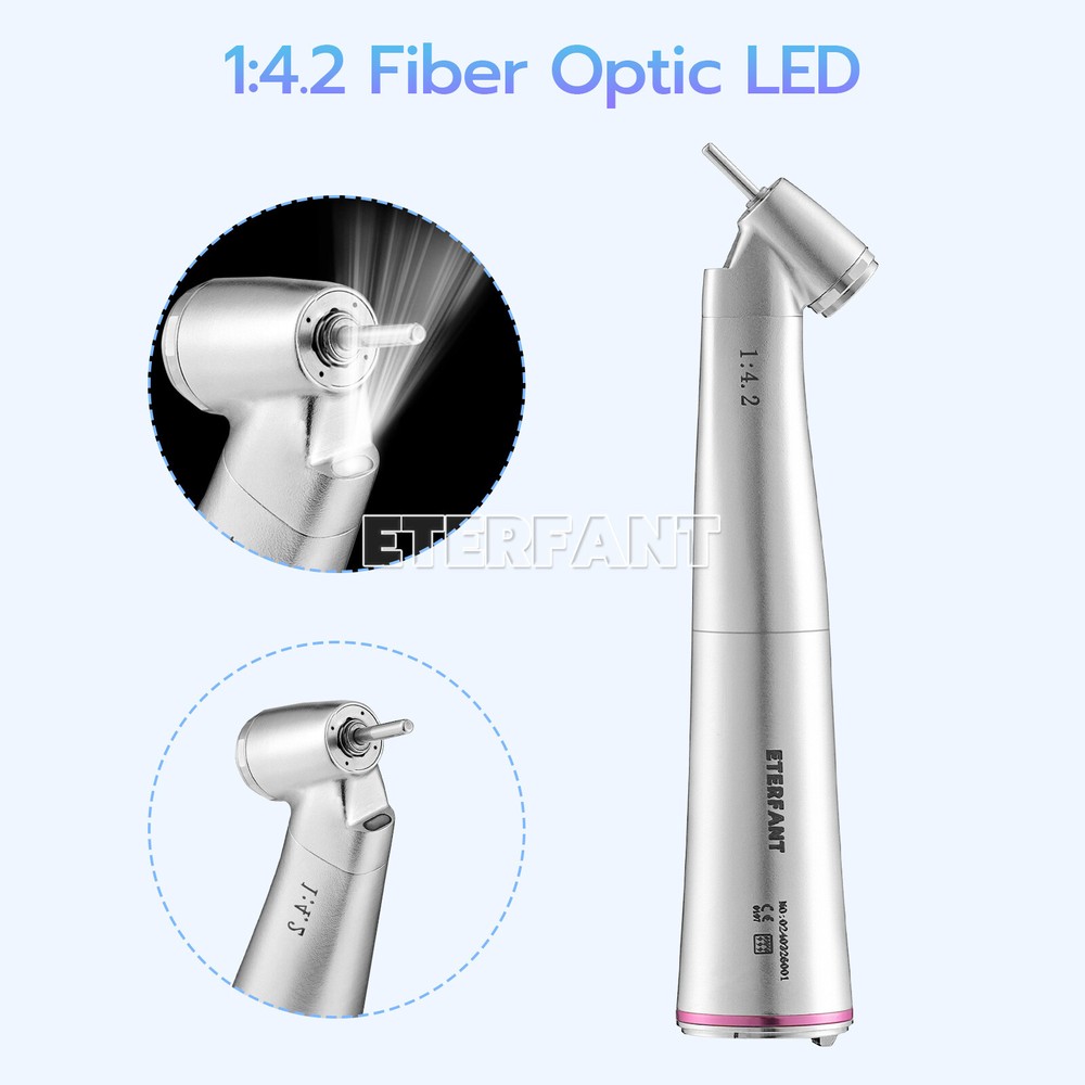 ENTERFANT NSK Style Dental 45° LED 1:4.2 Increasing Contra Angle Handpiece