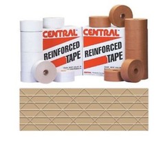 16 ROLLS 2.75in 70mm x 375ft Reinforced Gummed Kraft Paper Tape Water Activated