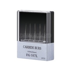 Burr Dental Surgical Burs 557L Long 25mm Carbide Bur High Speed FG SURG FGOS SL