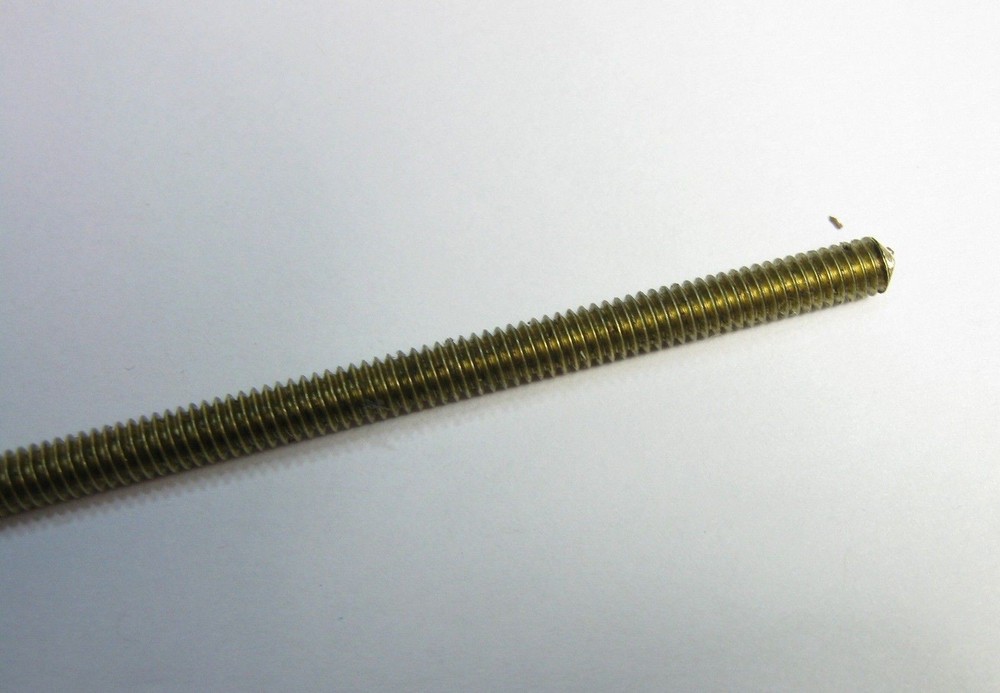 2-56 Fully Threaded Brass Rod 12″ Long Qty(1)