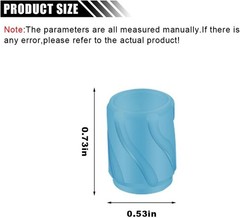 Glow in the Dark Blue Tire Valve Stem Caps, Fluorescent & Waterpro Color: Blue