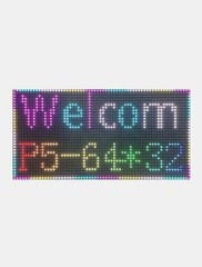 P5 RGB LED Display Module 64×32 Dot Matrix 320x160mm 5V Panel w/ Cable