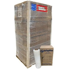 AmTopp High Performance Stretch Wrap – 80 Gauge – 18″ x 1500′ – MADE IN USA