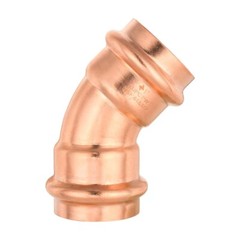 5 PCS EFIELD 1″ X 1″ Press Fit 45 Degree Elbow Copper Fittings, No Lead