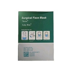 50pcs 3-Ply Face Mask Non-Medical Surgical Tie-on Mouth Cover 50/Box Level 3
