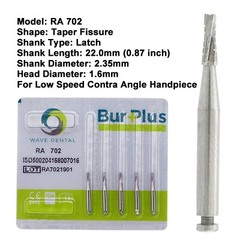 Wave Dental Carbide Burs Latch Round Taper Slow Speed RA 1 2 3 4 5 6 7 8 701 702