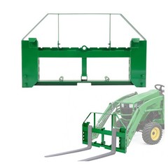 4000lbs Pallet Fork Frame 2″ Receiver Hitch Skid Steer For John Deere Loader