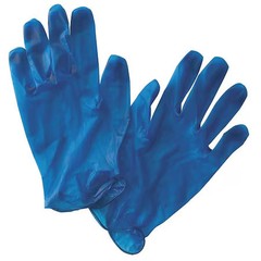 Zoro Select 516983 Disposable Gloves, 5 Mil Palm, Vinyl, Powder-Free, L (9),,