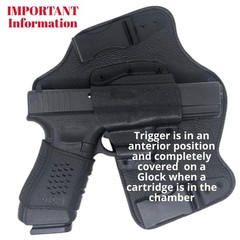 DTOM Ultimate Tuck IWB (Inside the Waistband) Hybrid Holster – RH, Black, fit…