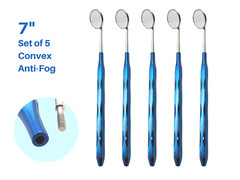 Dental Mirror Set of 5 Blue Plasma Coated Cone Socket ARTMAN INSTRUMENTS