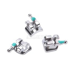 Dental Orthodontic MIM Mini Monoblock Brackets Roth/MBT Slot.018/0.022 Hooks 345