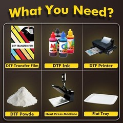 A-SUB DTF Transfer Powder Film Kit for DTF Sublimation Printer, DTF Starter Kit