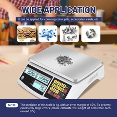 Counting Scale, Coin Scale to Weigh Coins, Precision Electronic Gram Scale