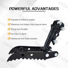 L-Shaped Bracket Hydraulic Thumb Clip For Mini Excavators Attachments 3-Holes