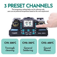 YIHUA 982D-III Precision Soldering Station and Tweezers For Microscope Soldering