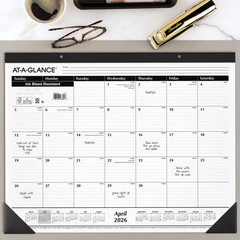 2026-2027 Large Size Academic Monthly Desk Pad Calendar 21.75″ x 17″ Paper