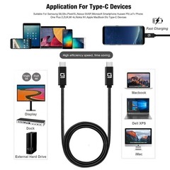 USB-C to USB-C Cable (40Gbps) SuperSpeed [Certified] USB4 to USB Type-C, 100W…