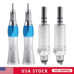 1-5 Dental Straight Nose cone & Air Motor 4Hole fit NSK Low Slow Speed Handpiece