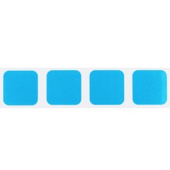Square Shaped Stickers | 0.75″ Inch Wide | 500 Pack | Pick One Color