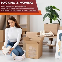 80 Sheets 15×12 Inch Packing Paper Sheets Newsprint Paper Packaging for Moving