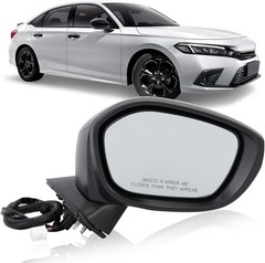 For Honda Civic 2022-2025 Right Passenger Side Mirror Power Heated Signal BSM