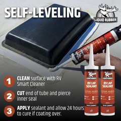 RV Lap Sealant, Self-Leveling Roof Sealer, White, 1 Pack | Flows Smoother Tha…