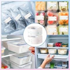 Blue & Red Food Labels Set – 4000 Pieces Removable Stickers