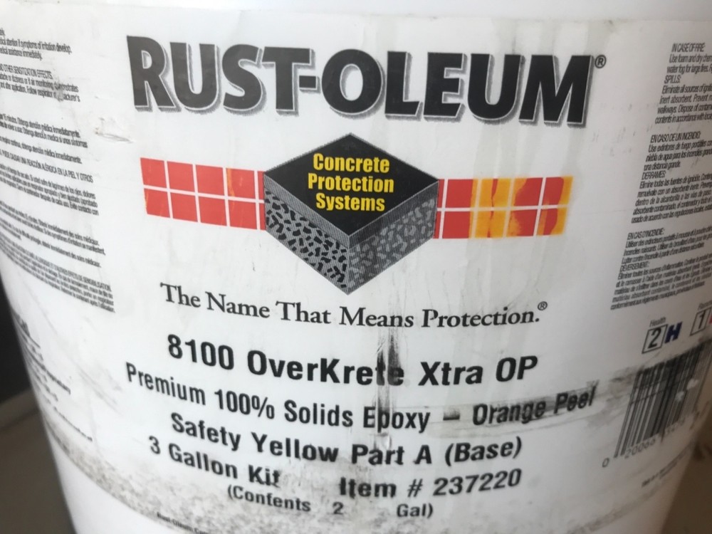 Rust-Oleum 8100 System – OverKrete Xtra – Premium 100% Solids Epoxy PART A ONLY