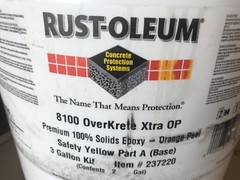 Rust-Oleum 8100 System – OverKrete Xtra – Premium 100% Solids Epoxy PART A ONLY