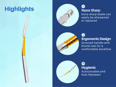 Dental Bone Scraper & Harvester w/ Replaceable Blade ARTMAN