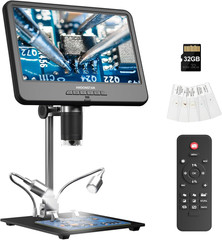 AD210 10.1 Inch LCD Digital Microscope for Adults, Soldering