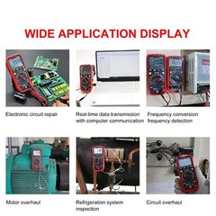 Ut61d+ Digital Multimeter True Rms Ac/dc Voltage Current Resistance Capacitance