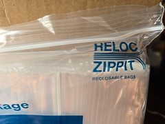 5×7 Zippit Reloc Bags Clear 2mil 100 Reclosable Poly Zip Seal Lock Bags 5″ x 7″
