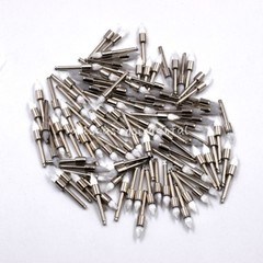 Dental Prophy Brush White Nylon Tapered Type Polishing Brush Latch 10/50/100/500